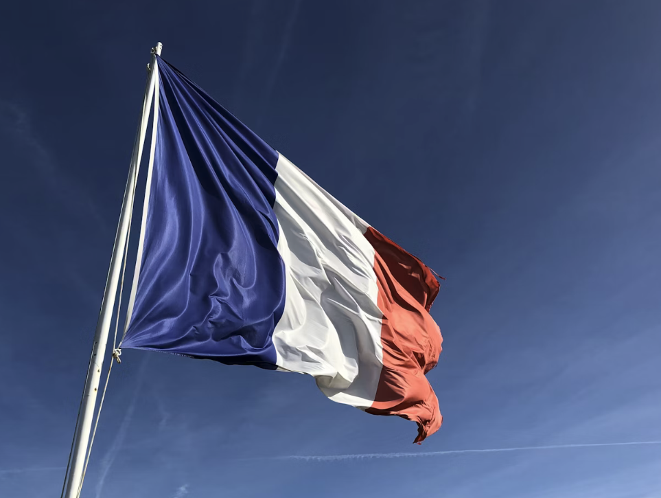 a flag on a flagpole